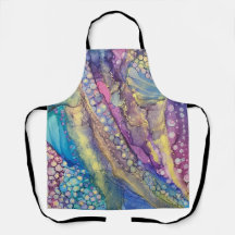 Colorful Dots Alcohol Ink Liquid Abstract Art