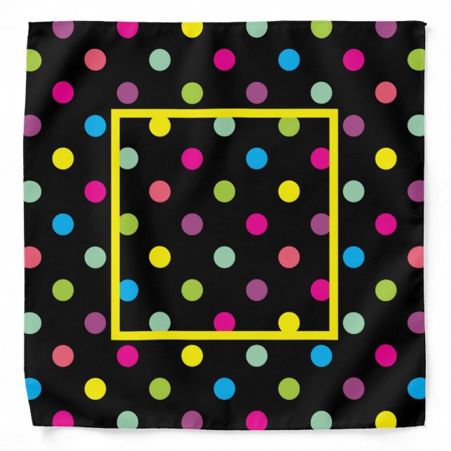Colorful Dots  Bandana (Front)