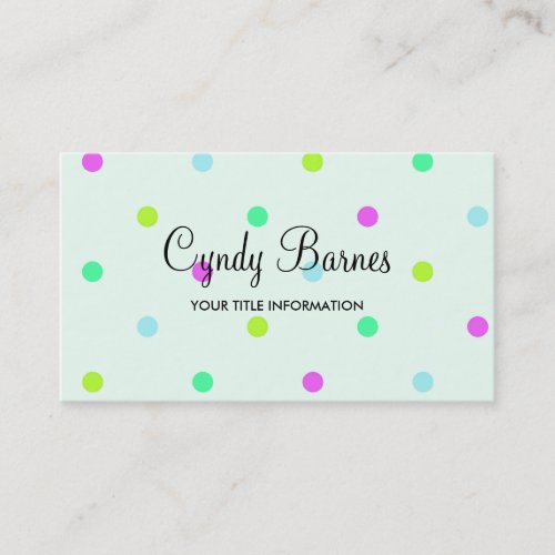 Colorful Dots Business Card