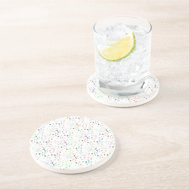 Colorful dots  coaster (Side)