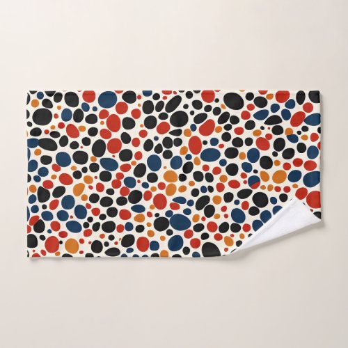 Colorful dots design  bath towel set