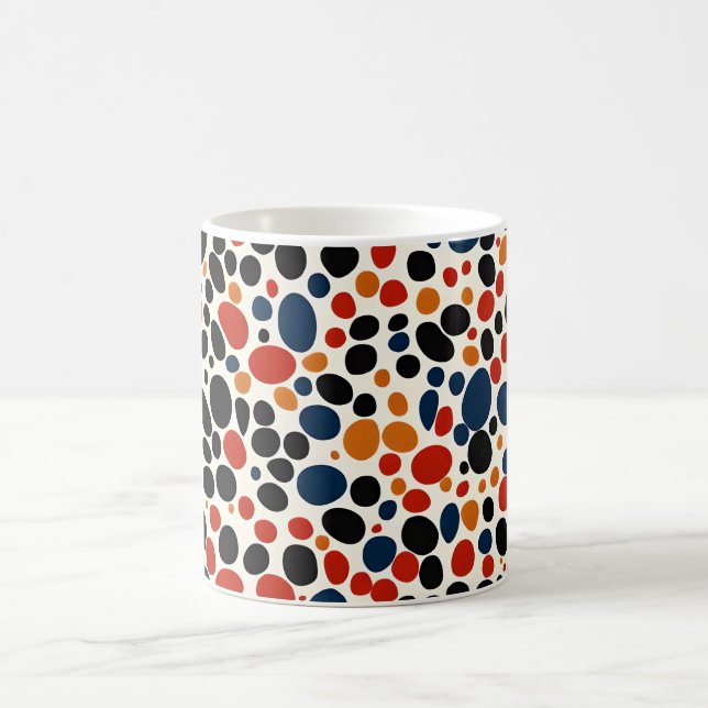 Colorful dots design  coffee mug (Center)