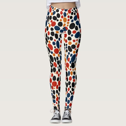 Colorful dots design  leggings