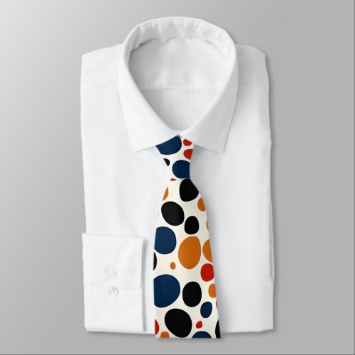 Colorful dots design  neck tie