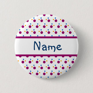 Colorful Dots Design Pinback Button