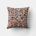 Colorful dots design  throw pillow