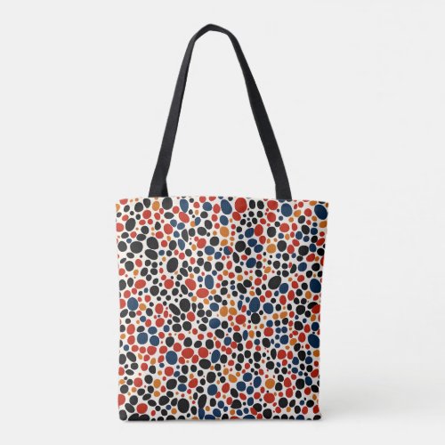 Colorful dots design  tote bag