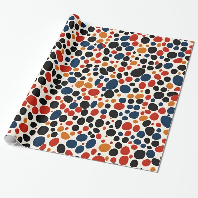 Colorful dots design  wrapping paper (Unrolled)