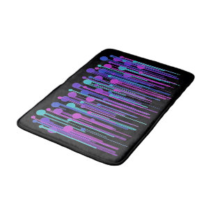 Colorful Dots & Drips Bath Mat
