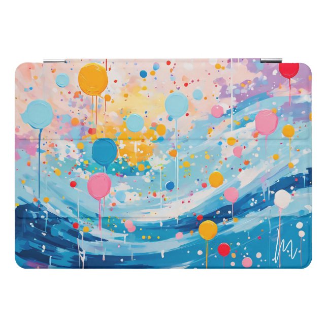 Colorful Dots Drips Splatters iPad Pro Cover (Horizontal)