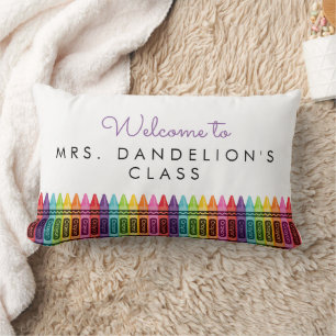 Colorful Dots Elementary School Teacher  Lumbar Pillow