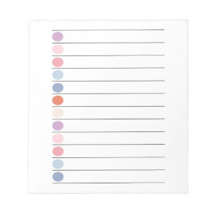 Colorful Dots Fun & Vibrant Stationery Notepad