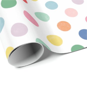 Colorful Dots Gift Wrap by AmberBarkley at Zazzle