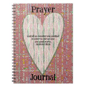 Colorful Dots Heart Art Prayer Journal