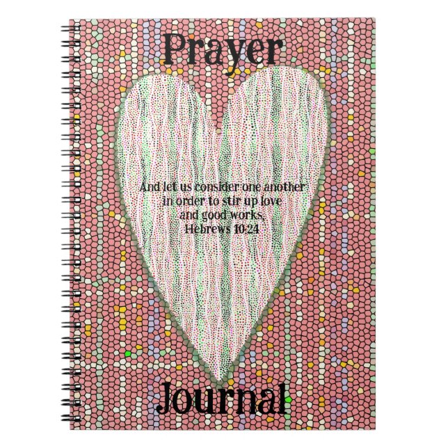 Colorful Dots Heart Art Prayer Journal (Front)