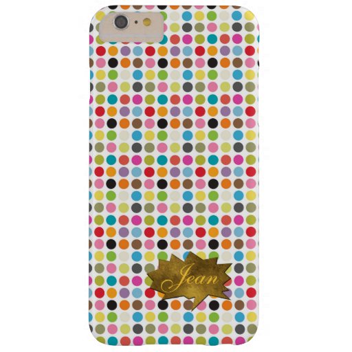 Colorful Dots iPhone 6 Plus Custom Monogram Case