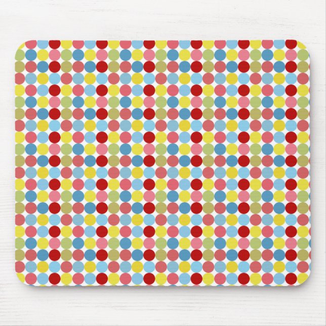 Colorful Dots Mouse Pad (Front)