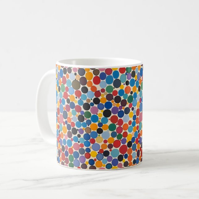 Colorful Dots Pattern Coffee Mug (Front Left)