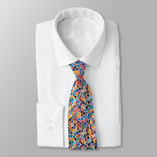 Colorful Dots Pattern Neck Tie (Tied)
