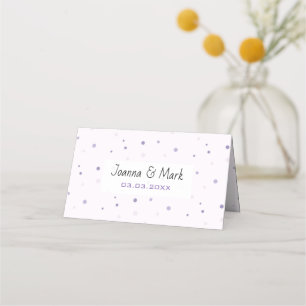 Colorful Dots Pattern Place Card