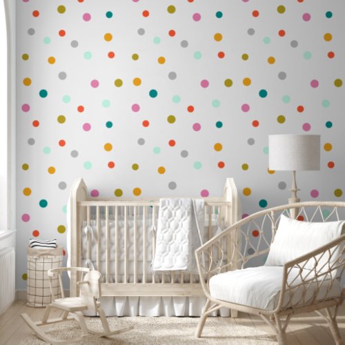 Colorful Dots Pattern Wallpaper Wallpaper