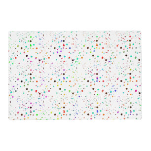 Colorful dots  placemat