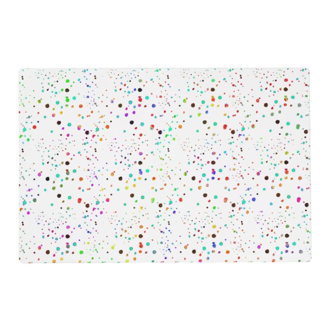Colorful dots  placemat (Front)