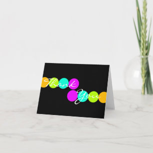 Colorful Dots Thank You Card