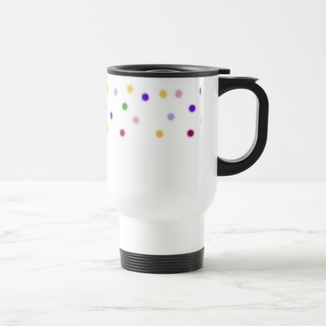 Colorful Dots Travel Mug (Right)