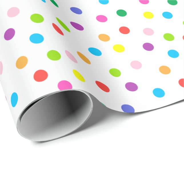 Colorful Dots Wrapping Paper (Roll Corner)