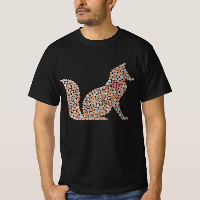 Colorful Dotted Fox T-Shirt (Front)