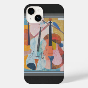 Colorful Double Bass Abstract Case-Mate iPhone 14 Case