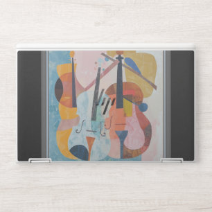 Colorful Double Bass Abstract HP Laptop Skin