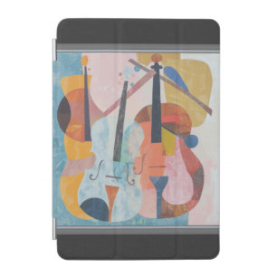 Colorful Double Bass Abstract iPad Mini Cover