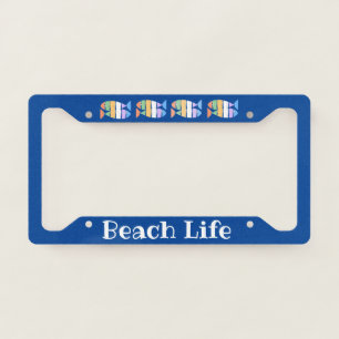 Colorful Double Fish Design License Plate Frame