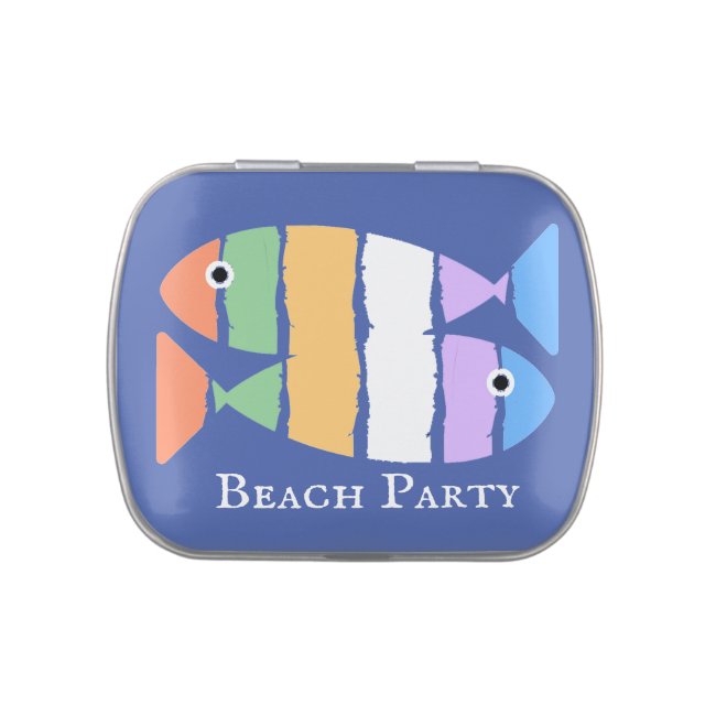 Colorful Double Fish Design Party Favor Candy Tin