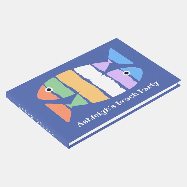 Colorful Double Fish Guest Book