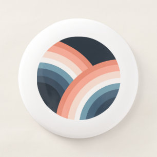 Colorful double retro style rainbow Wham-O frisbee