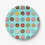 Colorful Doughnuts Paper Plates