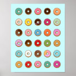 Colorful Doughnuts Poster