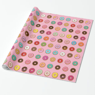Colorful Doughnuts Wrapping Paper