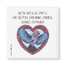 Colorful Dove w Verse about peace (Galatians 5:22)