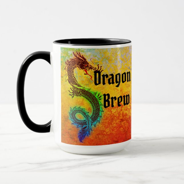 Colorful Dragon Brew Mug (Left)