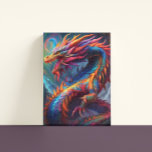 Colorful dragon Canvas Print<br><div class="desc">The Colorful dragon Print is fully customizable and unique to hang on home and office walls. Designed by Norman Reutter.</div>