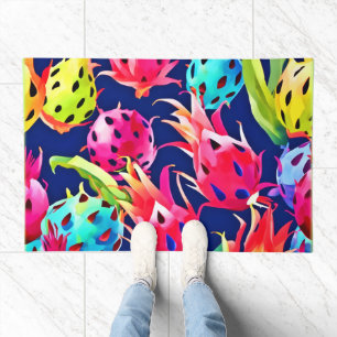 Colorful Dragon Fruit Doormat