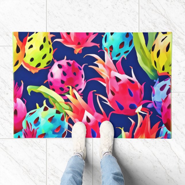 Colorful Dragon Fruit Doormat (Indoor)