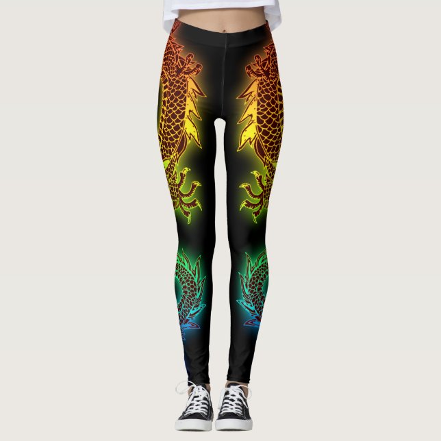 Colorful Dragon Leggings (Front)