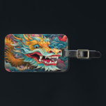 Colorful Dragon Modern Personalized Name Luggage Tag<br><div class="desc">Colorful Dragon Modern Personalized Name Luggage Tags features a colorful dragon in the clouds and personalized with your name in modern script typography. Perfect as a gift for family and friends for birthday, Christmas, Chinese New Year, holidays, Father's Day, brother, husband, partner, best friends, work colleagues and more. Designed by...</div>