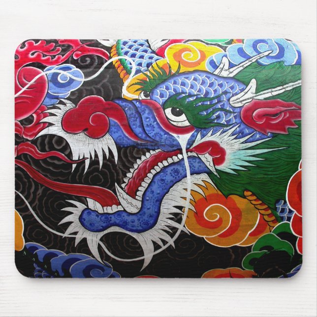 Colorful Dragon Mouse Pad (Front)