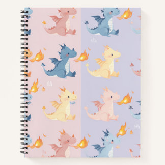 Colorful Dragon Notebook Fantasy Cute Journal 